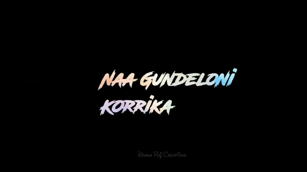 Nee Kallalona Whatsapp Status | Telugu Black Screen Lyrical Video | Telugu Songs | Telugu HD WhatsAp